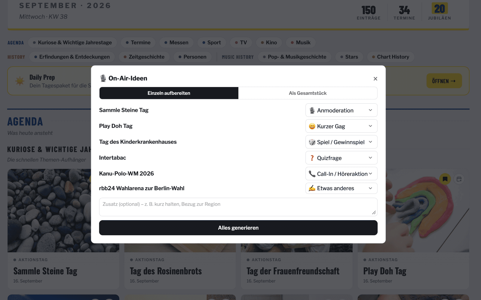Schritt 3: Content machen